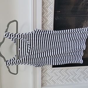 Splendid S black and white striped tank